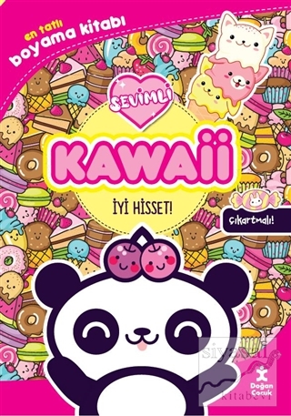 Kawaii İyi Hisset! En Tatlı Çıkartmalı Boyama Kitabı