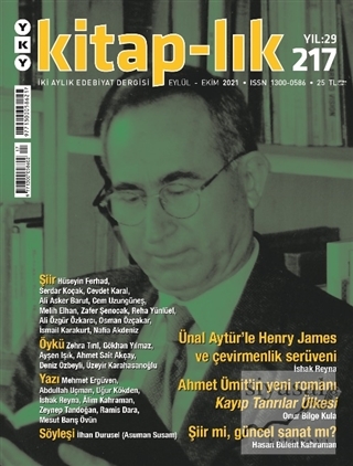 Kitap-lık Dergisi Sayı: 217 Eylül 2021