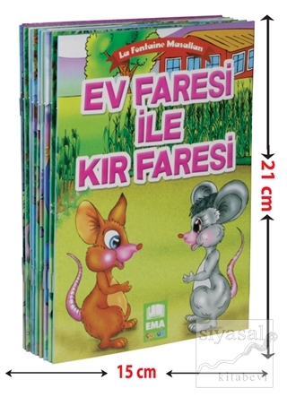La Fontaine Masalları (10 Kitap Takım - Küçük Boy) (Ciltli)