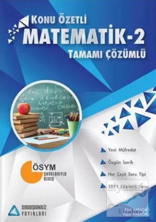 Matematik 2 Tamamı Çözümlü Konu Özetli Soru Bankası