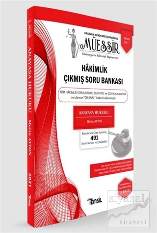 Müessir Adli-İdari Hakimlik Çıkmış Soru Bankası ve Çözümleri Anayasa Hukuku