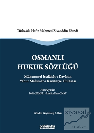 Osmanlı Hukuk Sözlüğü (Ciltli)
