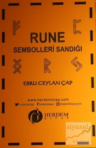 Rune Sembolleri Sandığı (Ahşap Kutulu) Ebru Ceylan Çap