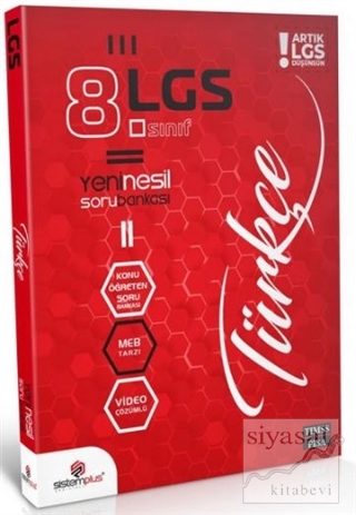 Sistem Plus Yayınları 8. Sınıf LGS Türkçe Video Konu Anlatım ve Çözümlü Soru Bankası