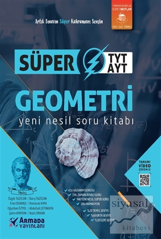 Süper TYT-AYT Geometri Yeni Nesil Soru Kitabı Barış Tazecan