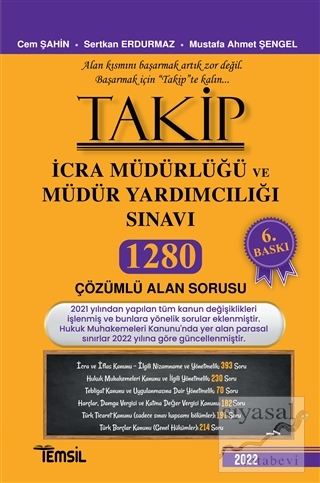 Takip 2022 İcra Müdürlüğü ve Müdür Yardımcılığı Sınavı 1262 Çözümlü Alan Soru Bankası