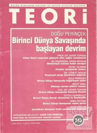 Teori Dergisi Sayı: 345 Ekim 2018