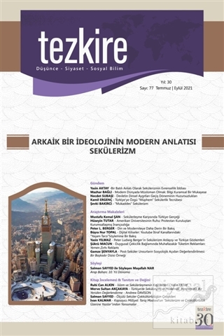 Tezkire Dergisi Sayı: 77 Temmuz-Eylül 2021 Kolektif