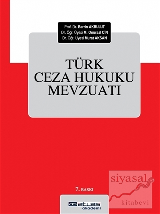 Türk Ceza Hukuku Mevzuatı (Ciltli)