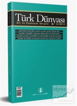 Türk Dünyası Dil ve Edebiyat Dergisi Sayı: 50 Güz 2020 Kolektif