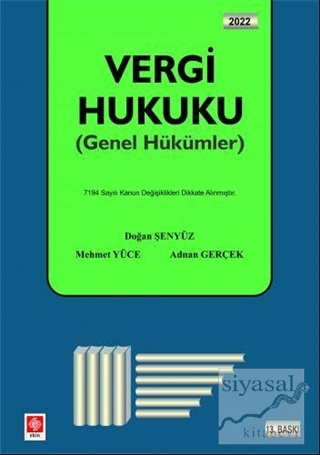 Vergi Hukuku (Genel Hükümler)