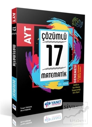 Yanıt AYT Çözümlü 17 Matematik Branş Deneme