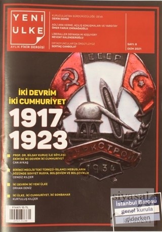 Yeni Ülke Aylık Fikir Dergisi Sayı: 8 Ekim 2021